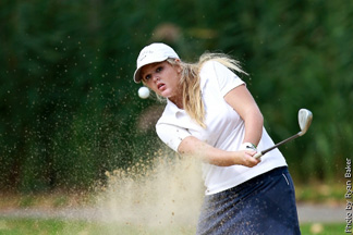 Sarah Vorder Bruegge, '14, finished fifth individually at the Nazareth Invitational. RYAN BAKER/AlleghenySports.com