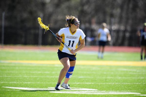 Kiah Voyer-Colbath, 11, will move back to midfield for a Gator squad looking to get to the top of the NCAC. Photo courtesy of Allegheny Sports Information