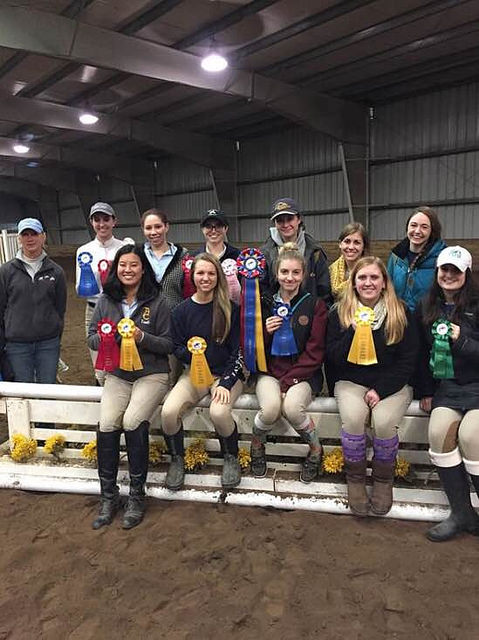 The Allegheny Equestrian Club earned high point at the Horse on Course show in Pittsburgh, Pennsylvania on Saturday, Nov. 14, 2015. The team will host a show this weekend in Coolville, Ohio. 