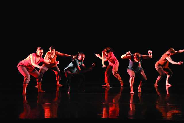 Members from Antaeus Dance, a dance company based in Cleveland, Ohio perform during the companys annual fall concert in the Montgomery Performance Space on Saturday, Oct. 15, 2016. 