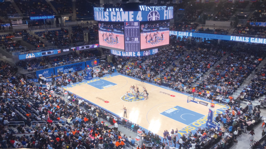 A view of game four of the WNBA finals between the Chicago Sky and Phoenix Mercury on Oct. 17 at Wintrust Arena. 