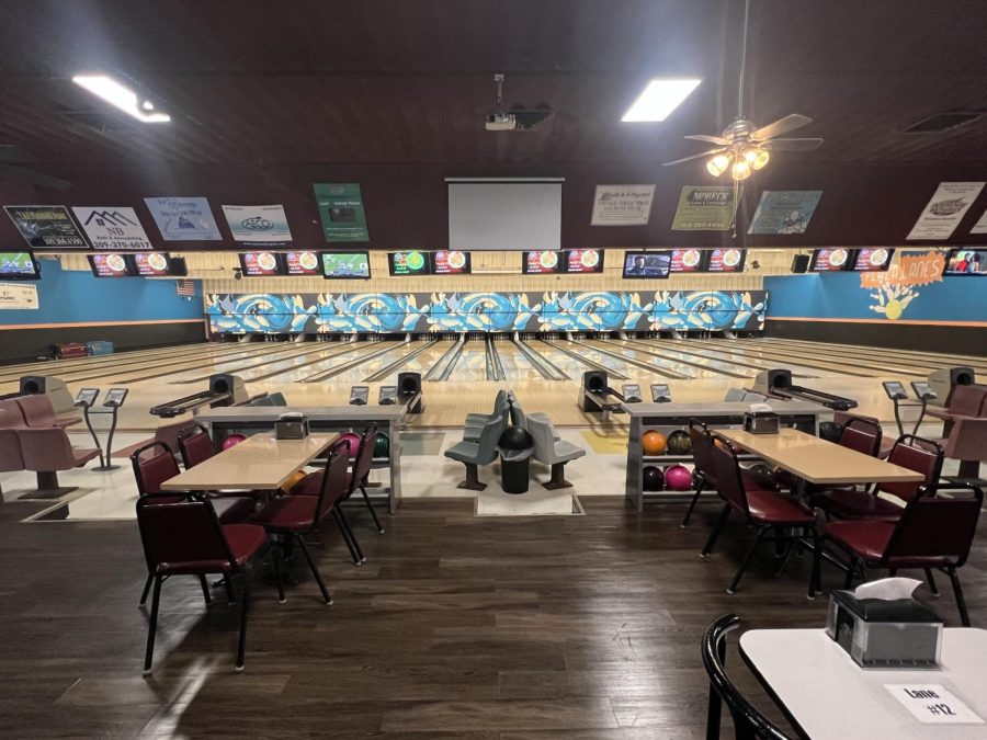 Plaza Lanes, located 2 miles off Alleghenys campus, where the bowling club competes throughout the fall and spring.
