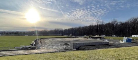 The baseball field at the Robertson Athletic Complex mid-renovation on Friday, Jan. 13. The project began in November 2022, and the finished field will be turf — a welcome change for the team. 