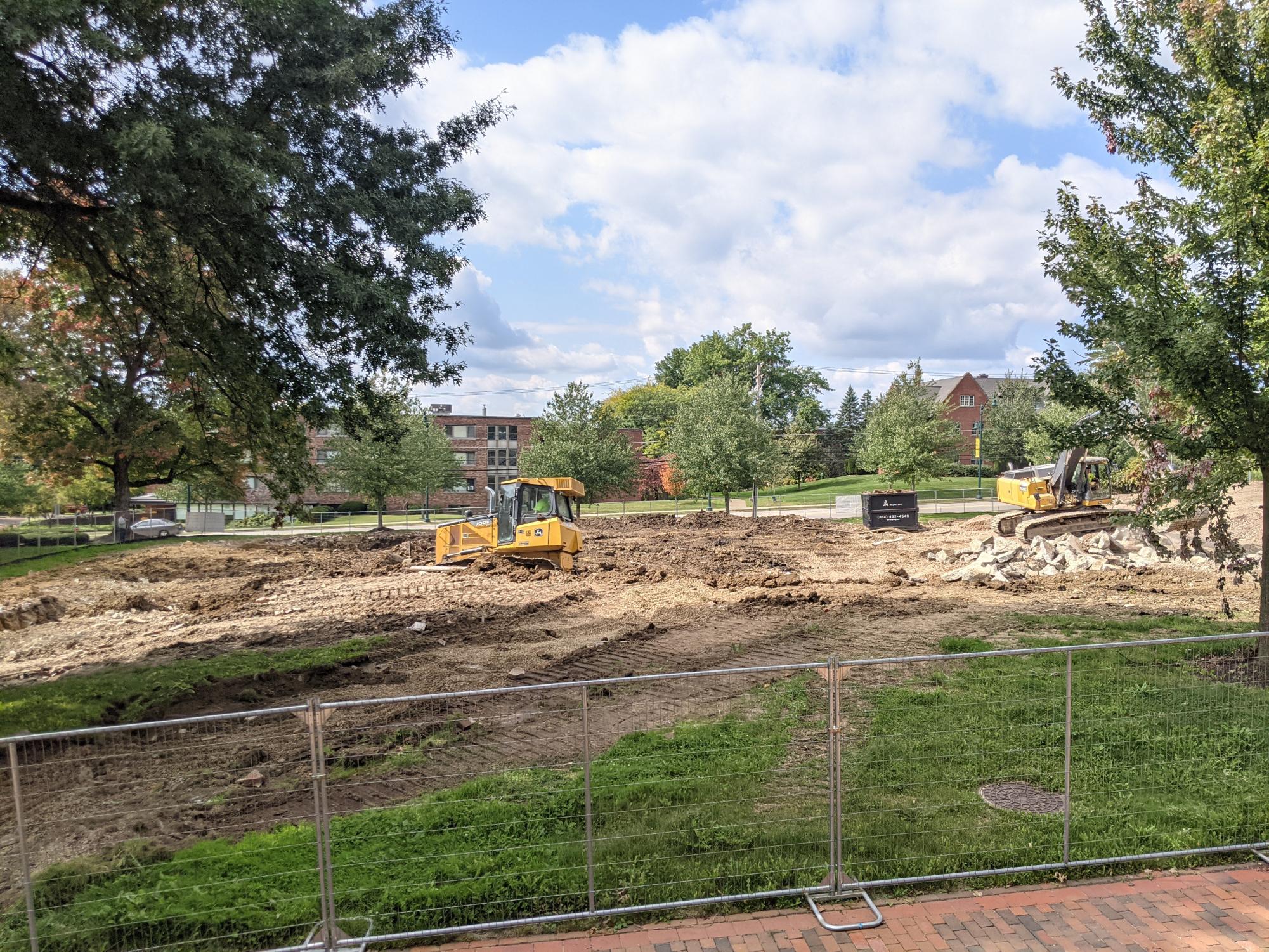 What was once the site of Caflisch Hall is now little more than a pit in the ground — though the dormitory is far from the only building to meet such a fate.