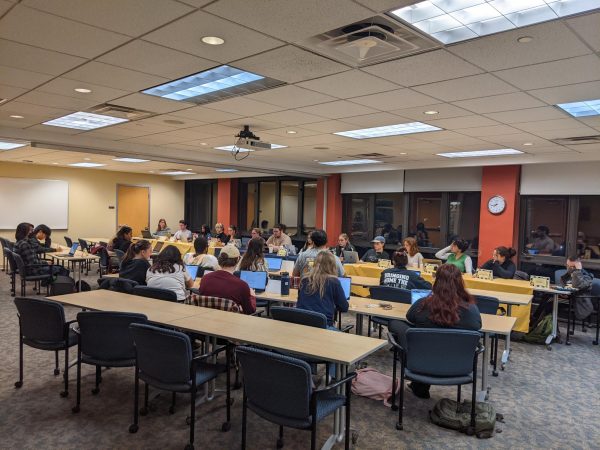 There were more cabinet members (14) than senators (13) in attendance for the General Assembly of the Allegheny Student Government on Tuesday, Feb. 27.