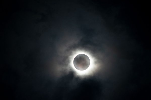 The total solar eclipse passed over Meadville at 3:16 p.m. on April 8. Though there have been partial eclipses in the area —most recently in 2017 — Monday marked the first total solar eclipse in Crawford County in 218 years, the last one being nine years before Allegheny was founded in 1806 (Photo courtesy of Kris Hatcher).