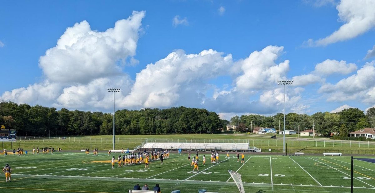 The Robertson Athletic Complex’s football facilities are the latest in a series of Allegheny spaces that will see upgrades in the coming years thanks to a major gift from alumni Kevin Baird, ’84, and Lisa Fiedor Baird, ’84. 