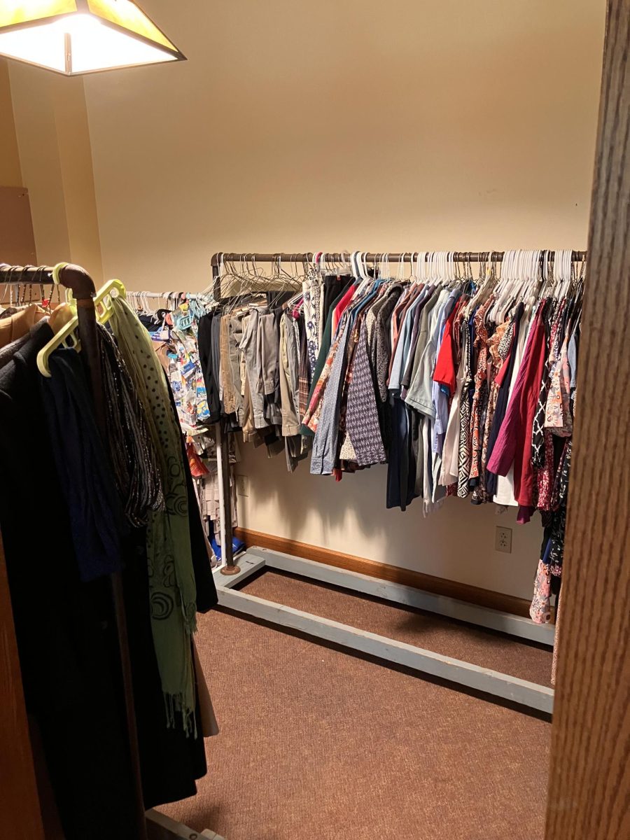 A Career Closet that will provide students with professional attire opened this fall and is located in the Office of Sustainability in the basement of the Tippie Alumni Center.