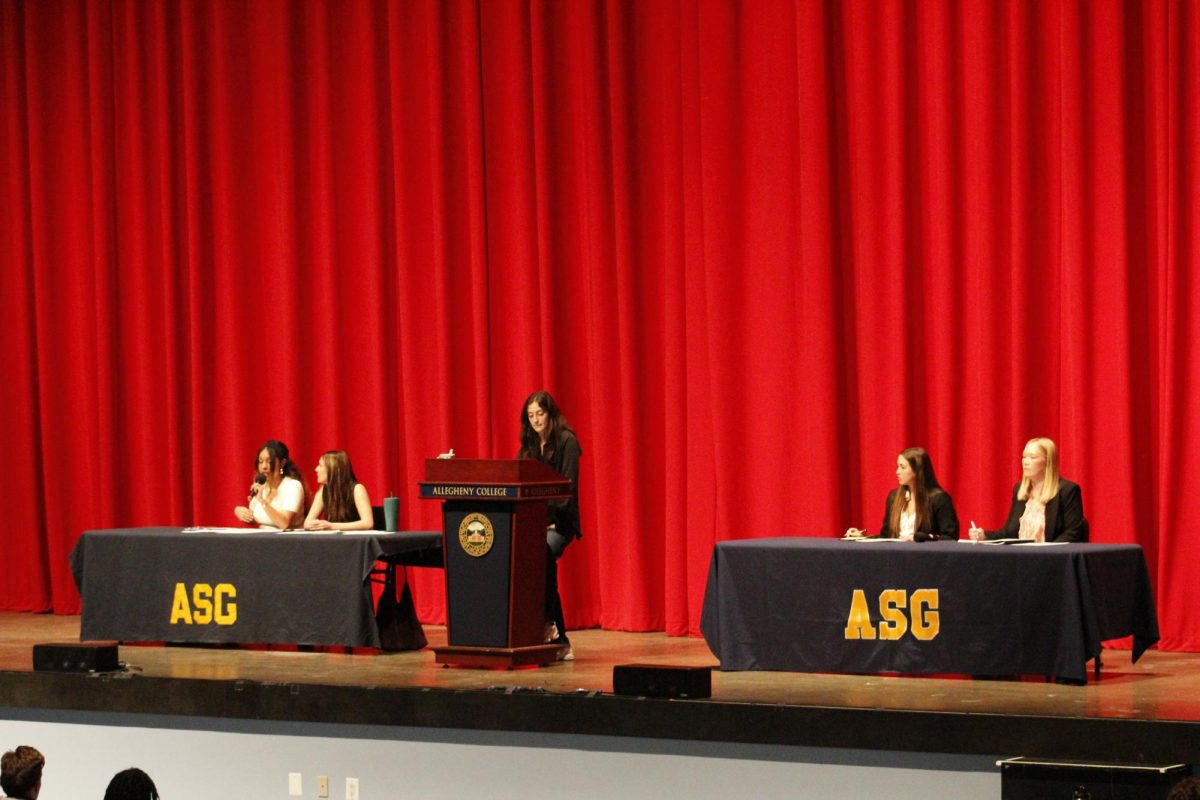 The Allegheny Student Government presidential debate took place on Thursday, March 26, and was moderated by Aubryanna Snyder, '27, who serves as news editor for The Campus.